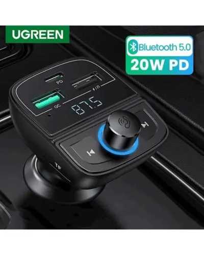Bộ sạc xe hơi Ugreen CD229 80910 - <ul> <li>Model: Ugreen CD229 80910</li> <li>Điện áp đầu vào: DC12V-24V</li> <li>Điện áp đầu ra: <ul> <li>USB-A QC3.0: 5V/3A, 9V/2A, 12V/1.5A</li> <li>USB-A: 5V/2.4A</li> <li>USB-C PD3.0: 5V/3A, 9V/2A, 12V/1.5A</li> </ul> </li> <li>Khe cắm thẻ nhớ: Hỗ trợ thẻ nhớ TF lên đến 32GB</li> <li>Bluetooth: Bluetooth 5.0</li> <li>Màn hình hiển thị: LCD</li> <li>Chất liệu: Nhựa ABS</li> </ul>