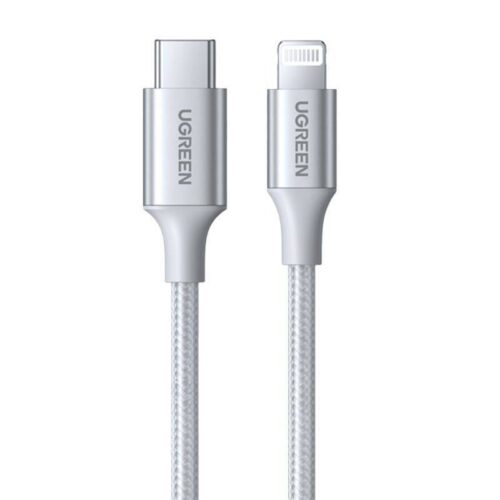 Cáp sạc nhanh USB C to Lightning MFI Ugreen 70523 (xám), 60759 (đen)
