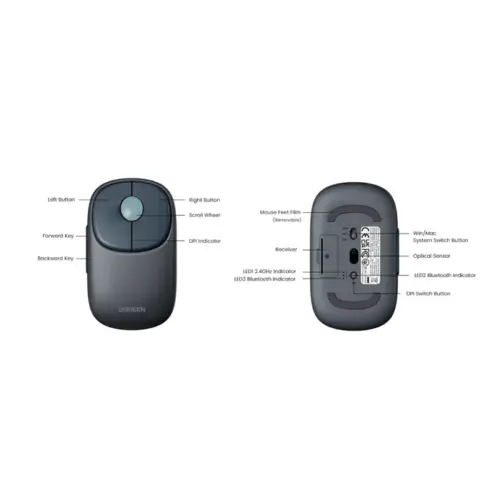Chuột không dây Ugreen MU102 - Hình ảnh 3