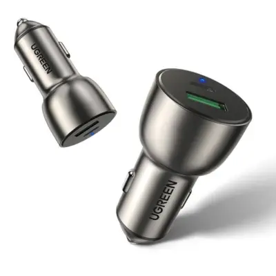 Bộ sạc xe hơi Ugreen CD213 60980 - <ul> <li>Model: Ugreen CD213 60980</li> <li>Điện áp vào: DC12-24V</li> <li>Cổng ra: 1 cổng USB-C PD, 1 cổng USB-A</li> <li>Công suất cổng ra: <ul> <li>USB-C PD: 18W (tối đa)</li> <li>USB-A: 18W (tối đa)</li> </ul> </li> <li>Tổng công suất: 36W (tối đa)</li> <li>Chất liệu vỏ: Hợp kim nhôm</li> <li>Kích thước: 40 x 25 x 18 mm</li> <li>Trọng lượng: 30g</li> </ul>