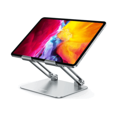 Giá đỡ máy tính bảng, laptop Ugreen LP339 90396 - <ul> <li><strong>Mã sản phẩm:</strong> Ugreen LP339 90396</li> <li><strong>Loại:</strong> Giá đỡ máy tính bảng, laptop</li> <li><strong>Chất liệu:</strong> Hợp kim nhôm + Silicone</li> <li><strong>Kích thước:</strong> 170 x 148 x 45 mm</li> <li><strong>Trọng lượng:</strong> 1998g</li> <li><strong>Kích thước máy tính bảng/laptop tương thích:</strong> 4.7 inch - 12.9 inch</li> <li><strong>Màu sắc:</strong> Bạc</li> </ul>