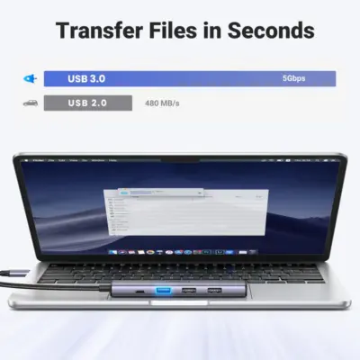 Hub chuyển đổi USB C 5 in 1 Ugreen CM478 15495 - <ul data-sourcepos="16:1-22:0"> <li data-sourcepos="9:1-9:36">Model: <strong>Ugreen CM478 15495</strong></li> <li data-sourcepos="9:1-9:36">1 cổng USB 3.0 Type-A Female (cái)</li> <li data-sourcepos="10:1-10:36">2 cổng USB 2.0 Type-A Female (cái)</li> <li data-sourcepos="11:1-11:26">1 cổng HDMI Female (cái)</li> <li data-sourcepos="12:1-13:0">1 cổng USB Type-C Female (cái)</li> <li data-sourcepos="16:1-18:75">Chuẩn USB: <ul data-sourcepos="17:5-18:75"> <li data-sourcepos="17:5-17:77">1 cổng USB 3.0: Tốc độ lên đến 5Gbps, tương thích ngược với USB 2.0/1.1</li> <li data-sourcepos="18:5-18:75">2 cổng USB 2.0: Tốc độ lên đến 480Mbps, tương thích ngược với USB 1.1</li> </ul> </li> <li data-sourcepos="19:1-19:36">Độ phân giải HDMI: Lên đến 4K@30Hz</li> <li data-sourcepos="20:1-20:57">Cổng USB-C cái: Hỗ trợ sạc Power Delivery (PD) 100W</li> <li data-sourcepos="21:1-22:0">Chất liệu: Vỏ nhôm</li> </ul>