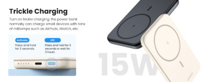 Pin sạc dự phòng Nam châm Ugreen PB560 5000mAh - <ul> <li>Pin sạc dự phòng Nam châm Ugreen PB560 5000mAh</li> <li>Dung lượng pin: 5000mAh 3.7V (18.5Wh)</li> <li>Công suất: 7.5W</li> <li>USB-C Input: 5V/3A / 9V/1.67A</li> <li>USB-C Output: 5V/3A / 9V/1.67</li> <li>Công suất định mức: 3000mAh</li> <li>Thời gian sạc: ~1.5 giờ</li> </ul>