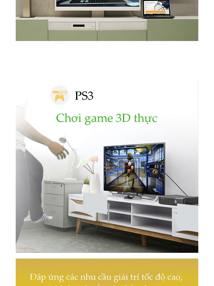 Cáp HDMI 2.0 UGREEN ED015 Hỗ trợ độ phân giải 4Kx2K 3D Full HD1080 dạng dây dẹt 12 Cáp HDMI 2.0 UGREEN ED015 Hỗ trợ độ phân giải 4Kx2K 3D Full HD1080 dạng dây dẹt