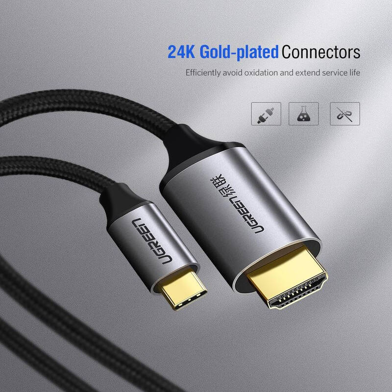 Cáp chuyển Type-C sang HDMI UGREEN MM142 13 Cáp chuyển Type-C sang HDMI UGREEN MM142
