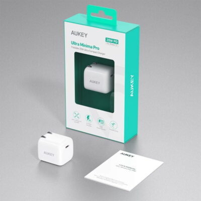 Aukey PA-B1 Pro Củ sạc nhanh PD 20W 1 cổng - <ul> <li>Model: PA-B1 Pro</li> <li>Màu sắc: Đen, Trắng, Xanh dương</li> <li>Công nghệ: Power Delivery 3.0</li> <li>Nguồn vào: AC 100–240V, 50/60Hz 0.6A Nguồn ra (USB-C): – Power Delivery 3.0: 5V 3A / 9V 2.22A – Quick Charge 2.0: 5V 3A / 9V 2A / 12V 1.5A</li> <li>Công suất tối đa: 20W</li> <li>Kích thước: 28.8 x 28.8 x 30.5mm</li> <li>Trọng lượng: 33g</li> <li>Bảo hành chính hãng 18 tháng</li> <li>Hộp sản phẩm gồm: Sạc nhanh AUKEY PA-B1, hướng dẫn sử dụng</li> </ul>