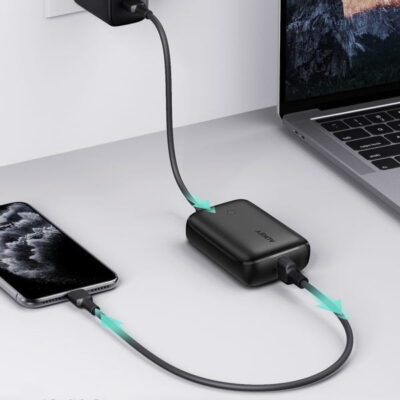 Aukey PB-N83S Pin dự phòng 10.000mAh - <ul> <li>Model: PB-N83S</li> <li>Dung lượng: 10000mAh / 37Wh</li> <li>Công nghệ: Power Delivery 3.0, Quick Charge 3.0, SCP</li> <li>USB-C Input (PD3.0): DC 5V 2.4A / 9V 2A / 12V 1.5A</li> <li>USB-C Output (PD3.0): DC 5V 2.4A / 9V 2.22A / 12V 1.67A USB-A Output: (QC3.0) DC 5V 2.4A / 9V 2A / 12V 1.5A</li> <li>SCP: 4.5V 5A / 5V 4.5A</li> <li>Công suất nguồn ra: 22.5W</li> <li>Kích thước: 27.0 x 57.7 x 80.5mm</li> <li>Trọng lượng: 174g</li> <li>Bảo hành chính hãng 18 tháng</li> <li>Hộp sản phẩm gồm: Pin sạc AUKEY PB-N83S, cáp sạc USB-A to C, hướng dẫn sử dụng</li> </ul>