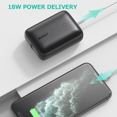 Aukey PB-N83S Pin dự phòng 10.000mAh - <ul> <li>Model: PB-N83S</li> <li>Dung lượng: 10000mAh / 37Wh</li> <li>Công nghệ: Power Delivery 3.0, Quick Charge 3.0, SCP</li> <li>USB-C Input (PD3.0): DC 5V 2.4A / 9V 2A / 12V 1.5A</li> <li>USB-C Output (PD3.0): DC 5V 2.4A / 9V 2.22A / 12V 1.67A USB-A Output: (QC3.0) DC 5V 2.4A / 9V 2A / 12V 1.5A</li> <li>SCP: 4.5V 5A / 5V 4.5A</li> <li>Công suất nguồn ra: 22.5W</li> <li>Kích thước: 27.0 x 57.7 x 80.5mm</li> <li>Trọng lượng: 174g</li> <li>Bảo hành chính hãng 18 tháng</li> <li>Hộp sản phẩm gồm: Pin sạc AUKEY PB-N83S, cáp sạc USB-A to C, hướng dẫn sử dụng</li> </ul>