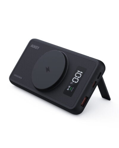 Aukey PB-WL01i Pin dự phòng Magsafe 10.000mAh 15w - <ul> <li>Model: PB-WL01i</li> <li>Màu sắc: Đen</li> <li>Dung lượng 10.000mAH</li> <li>Lõi Pin Li-polyme</li> <li>Đầu vào: USB-C : 5V 3A / 9V 2A / 12V 1.5A</li> <li>Đầu vào Ligh.tning : 5V 2.4A / 9V 2A</li> <li>Đầu ra USB-C : 5V 3A / 9V 2.22A / 12V 1.67A</li> <li>Đầu ra USB-A : 5V 4.5A / 4.5V 5A / 9V 2A / 12V 1.5A</li> <li>Công suất sạc không dây: 5W/7.5W/10W/15W</li> <li>Kích thước: 146 x 68.3 x19.5mm</li> <li>Trọng lượng 241g</li> </ul>