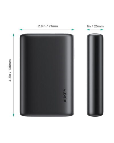 Aukey PB-Y39 Pin dự phòng 15000mAh 20W PD - <ul> <li>Mã Model: Aukey PB-Y39</li> <li>Màu sắc: Đen</li> <li>Dung lượng: 15000mAh</li> <li>USB Power Delivery 3.0, Sạc nhanh Qualcomm 3.0</li> <li>Đầu vào Micro-USB: DC 5V 2A</li> <li>Đầu vào USB C: (18W Power Delivery 3.0) DC 5V 3A, 9V 2A</li> <li>Đầu ra USB C: (20W Power Delivery 3.0) DC 5V 3A, 9V 2A, 12V 1.5A</li> <li>Đầu ra USB: (Sạc nhanh 3.0) DC 5–6V 3A, 6–9V 2A, 9–12V 1.5A</li> <li>Công suất tối đa: 18W</li> </ul>