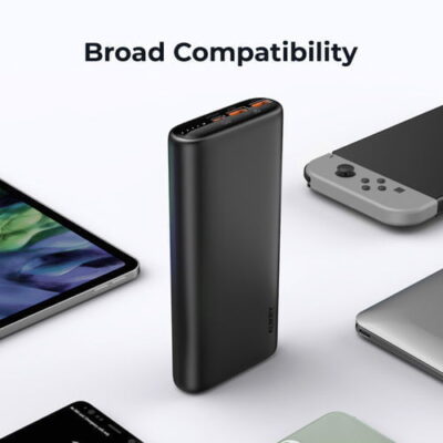 Aukey PB-Y35 Sạc dự phòng 45W Sprint Go Mini 20.000mAh - <ul> <li>Model: Aukey PB-Y35</li> <li>Màu sắc: Đen</li> <li>Dung lượng pin: 20000mAh / 74Wh</li> <li>Đầu vào sét: 5V/2A, 9V/2A</li> <li>Đầu vào Micro-USB: 5V/2A, 9V/2A</li> <li>Đầu vào/Đầu ra USB-C: (Power Delivery 3.0) DC 5V 3A, 9V 3A, 12V 3A, 15V 3A, 20V 2.25A</li> <li>Đầu ra USB 1: (Sạc nhanh 3.0) 5--6V 3A, 6--9V 2A, 9--12V 1.5A</li> <li>Đầu ra USB 2: (Sạc nhanh 3.0) 5–6V 3A, 6–9V 2A, 9–12V 1.5A</li> <li>Kích thước: 15,9 x 7,4 x 2,6 cm</li> <li>Trọng lượng: 360g</li> </ul>