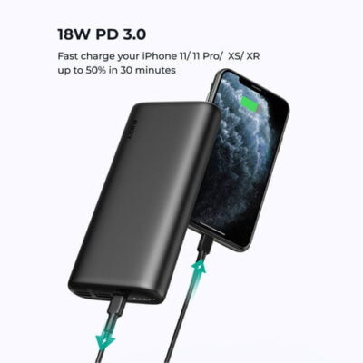 Aukey PB-Y35 Sạc dự phòng 45W Sprint Go Mini 20.000mAh - <ul> <li>Model: Aukey PB-Y35</li> <li>Màu sắc: Đen</li> <li>Dung lượng pin: 20000mAh / 74Wh</li> <li>Đầu vào sét: 5V/2A, 9V/2A</li> <li>Đầu vào Micro-USB: 5V/2A, 9V/2A</li> <li>Đầu vào/Đầu ra USB-C: (Power Delivery 3.0) DC 5V 3A, 9V 3A, 12V 3A, 15V 3A, 20V 2.25A</li> <li>Đầu ra USB 1: (Sạc nhanh 3.0) 5--6V 3A, 6--9V 2A, 9--12V 1.5A</li> <li>Đầu ra USB 2: (Sạc nhanh 3.0) 5–6V 3A, 6–9V 2A, 9–12V 1.5A</li> <li>Kích thước: 15,9 x 7,4 x 2,6 cm</li> <li>Trọng lượng: 360g</li> </ul>