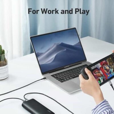 Aukey PB-Y37 Sạc dự phòng 20.000mAh 65W PD - <ul> <li>Dung lượng: 20.000mAh</li> <li>Màu sắc: Đen</li> <li>Đầu vào USB-C: 5-20V (Tối đa 45W)</li> <li>Đầu ra USB-C 1: 5V 3A, 9V 3A, 12V 3A, 15V 3A, 20V 3.25A (tối đa 65W, Power Delivery 3.0)</li> <li>Đầu ra USB-C 2: 15V 3A, 3V 2A, 12V 1.5A (Tối đa 18W, Power Delivery 3.0)</li> <li>Đầu ra USB: 5-6V 3A, 6-9V 2A, 9-12V 1.5A (Sạc nhanh tối đa 18W 3.0)</li> <li>Công suất tối đa: 65W</li> <li>Kích thước 15.7 x 7.2 x 2.5cm</li> <li>Trọng lượng: 370g</li> </ul> Có cái gì trong hộp vậy: <ul> <li>1 x Sạc dự phòng AUKEY PB-Y37</li> <li>1 x Cáp USB C to C</li> <li>1 x Hướng dẫn sử dụng</li> </ul>