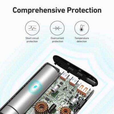 Aukey PB-Y37 Sạc dự phòng 20.000mAh 65W PD - <ul> <li>Dung lượng: 20.000mAh</li> <li>Màu sắc: Đen</li> <li>Đầu vào USB-C: 5-20V (Tối đa 45W)</li> <li>Đầu ra USB-C 1: 5V 3A, 9V 3A, 12V 3A, 15V 3A, 20V 3.25A (tối đa 65W, Power Delivery 3.0)</li> <li>Đầu ra USB-C 2: 15V 3A, 3V 2A, 12V 1.5A (Tối đa 18W, Power Delivery 3.0)</li> <li>Đầu ra USB: 5-6V 3A, 6-9V 2A, 9-12V 1.5A (Sạc nhanh tối đa 18W 3.0)</li> <li>Công suất tối đa: 65W</li> <li>Kích thước 15.7 x 7.2 x 2.5cm</li> <li>Trọng lượng: 370g</li> </ul> Có cái gì trong hộp vậy: <ul> <li>1 x Sạc dự phòng AUKEY PB-Y37</li> <li>1 x Cáp USB C to C</li> <li>1 x Hướng dẫn sử dụng</li> </ul>