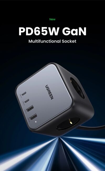 Trạm sạc UGREEN 65W CD268 USB C DigiNest Cube, GaN II, 7 in 1 - <ul> <li>Trạm sạc UGREEN 65W CD268 USB C DigiNest Cube, GaN II, 7 in 1</li> <li><strong>Đầu vào USB</strong>: <ul> <li>Dải điện áp: 100-240V</li> <li>Tần số: 50/60Hz</li> <li>Dòng điện tối đa: 1.8A</li> </ul> </li> <li><strong>Đầu ra USB-C1/C2</strong>: <ul> <li>Điện áp: 5.0V=3.0A, 9.0V=3.0A, 12.0V=3.0A, 15.0V=3.0A, 20.0V=3.25A, 3.3-21.0V=3.0A</li> <li>Công suất đầu ra tối đa: 65W</li> </ul> </li> <li><strong>Đầu ra USB-A1/A2</strong>: <ul> <li>Điện áp: 5.0V=3.0A, 9.0V=2.0A, 12V=1.5A</li> <li>Công suất đầu ra tối đa: 18W</li> </ul> </li> <li><strong>Tổng Công suất Đầu ra USB</strong>: 65W</li> <li><strong>Tương thích USB</strong>: PD3.0/2.0, PPS, QC3.0/4.0+, AFC, APPLE2.4A, BC1.2, SCP, FCP, Samsung5V/2A</li> <li><strong>Chiều dài dây cáp</strong>: 1.8 mét</li> <li><strong>Chân cắm:</strong> Dẹt (US)</li> </ul>