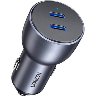 Bộ sạc xe hơi Ugreen CD213 70594 - <ul> <li>Model: Ugreen CD213 70594</li> <li>Điện áp vào: DC12-24V</li> <li>Cổng ra: 2 cổng USB-C  5V/3A, 9V/2.22A, 12V/1.67A, Support PD3.0</li> <li>Công suất cổng ra (mỗi cổng): 20W (tối đa)</li> <li>Tổng công suất: 40W (tối đa)</li> <li>Chất liệu vỏ: Hợp kim nhôm</li> </ul>