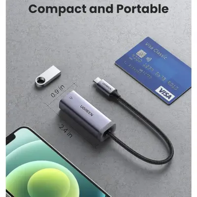 Cáp chuyển đổi USB Type-C sang mạng Gigabit Ugreen CM483 40322 - <ul> <li><strong>Mã sản phẩm:</strong> Ugreen CM483 40322</li> <li><strong>Loại:</strong> Cáp chuyển đổi USB Type-C sang mạng Gigabit</li> <li><strong>Giao diện:</strong> 1 cổng USB Type-C đực, 1 cổng RJ45 cái</li> <li><strong>Tốc độ truyền tải:</strong> Lên đến 1Gbps</li> <li><strong>Chất liệu:</strong> Vỏ nhôm cao cấp</li> <li><strong>Màu sắc:</strong> Xám</li> <li><strong>Chiều dài:</strong> 15cm</li> <li><strong>Tương thích:</strong> Windows, macOS, Linux, Android</li> </ul>