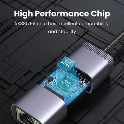 Cáp chuyển đổi USB Type-C sang mạng Gigabit Ugreen CM483 40322 - <ul> <li><strong>Mã sản phẩm:</strong> Ugreen CM483 40322</li> <li><strong>Loại:</strong> Cáp chuyển đổi USB Type-C sang mạng Gigabit</li> <li><strong>Giao diện:</strong> 1 cổng USB Type-C đực, 1 cổng RJ45 cái</li> <li><strong>Tốc độ truyền tải:</strong> Lên đến 1Gbps</li> <li><strong>Chất liệu:</strong> Vỏ nhôm cao cấp</li> <li><strong>Màu sắc:</strong> Xám</li> <li><strong>Chiều dài:</strong> 15cm</li> <li><strong>Tương thích:</strong> Windows, macOS, Linux, Android</li> </ul>