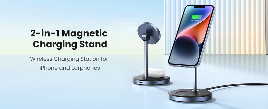 Ugreen CD317 - Đế sạc không dây từ tính 2 trong 1 Ugreen, Đầu cắm USB-C PD, Sạc đồng thời 2 thiết bị - <ul> <li>Model: Ugreen CD317</li> <li class="QN2lPu">Sạc đồng thời 2 thiết bị</li> <li class="QN2lPu">Tương thích với điện thoại thông minh và tai nghe</li> <li class="QN2lPu">Điện áp đầu vào: 5V/3A; 9V/3A</li> <li class="QN2lPu">Công suất tối đa 20W</li> <li class="QN2lPu">Sạc nhanh an toàn</li> <li class="QN2lPu">Đèn LED báo hiệu</li> <li class="QN2lPu">Khóa từ chắc chắn</li> </ul>