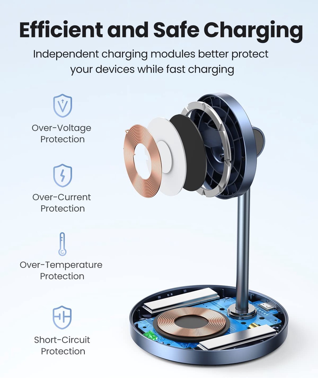 Ugreen CD317 - Đế sạc không dây từ tính 2 trong 1 Ugreen, Đầu cắm USB-C PD, Sạc đồng thời 2 thiết bị - <ul> <li>Model: Ugreen CD317</li> <li class="QN2lPu">Sạc đồng thời 2 thiết bị</li> <li class="QN2lPu">Tương thích với điện thoại thông minh và tai nghe</li> <li class="QN2lPu">Điện áp đầu vào: 5V/3A; 9V/3A</li> <li class="QN2lPu">Công suất tối đa 20W</li> <li class="QN2lPu">Sạc nhanh an toàn</li> <li class="QN2lPu">Đèn LED báo hiệu</li> <li class="QN2lPu">Khóa từ chắc chắn</li> </ul>