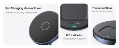 Ugreen CD317 - Đế sạc không dây từ tính 2 trong 1 Ugreen, Đầu cắm USB-C PD, Sạc đồng thời 2 thiết bị - <ul> <li>Model: Ugreen CD317</li> <li class="QN2lPu">Sạc đồng thời 2 thiết bị</li> <li class="QN2lPu">Tương thích với điện thoại thông minh và tai nghe</li> <li class="QN2lPu">Điện áp đầu vào: 5V/3A; 9V/3A</li> <li class="QN2lPu">Công suất tối đa 20W</li> <li class="QN2lPu">Sạc nhanh an toàn</li> <li class="QN2lPu">Đèn LED báo hiệu</li> <li class="QN2lPu">Khóa từ chắc chắn</li> </ul>