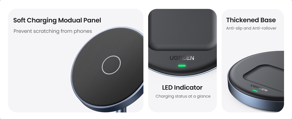 Ugreen CD317 - Đế sạc không dây từ tính 2 trong 1 Ugreen, Đầu cắm USB-C PD, Sạc đồng thời 2 thiết bị - <ul> <li>Model: Ugreen CD317</li> <li class="QN2lPu">Sạc đồng thời 2 thiết bị</li> <li class="QN2lPu">Tương thích với điện thoại thông minh và tai nghe</li> <li class="QN2lPu">Điện áp đầu vào: 5V/3A; 9V/3A</li> <li class="QN2lPu">Công suất tối đa 20W</li> <li class="QN2lPu">Sạc nhanh an toàn</li> <li class="QN2lPu">Đèn LED báo hiệu</li> <li class="QN2lPu">Khóa từ chắc chắn</li> </ul>