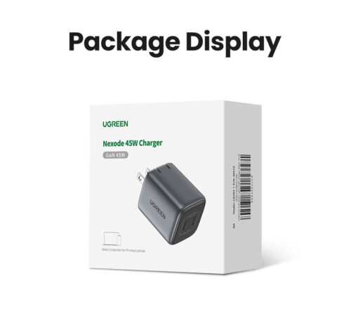 Ugreen CD294 - Củ sạc nhanh Ugreen 45W Nexode, Công nghệ GaN, 2 cổng Type C - Hình ảnh 2
