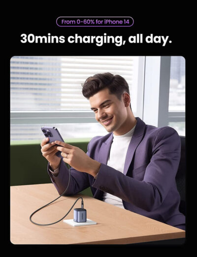 Ugreen CD319 - Củ sạc nhanh mini Ugreen 30W Business Charger Nexode, Công nghệ GaN II, Cổng Type C - <ul> <li class="QN2lPu">Model: Ugreen CD319 30w</li> <li class="QN2lPu">Công suất tối đa: 30W</li> <li>Chân cắm: dẹt EU, tròn US</li> <li class="QN2lPu">Công nghệ: GaN</li> <li class="QN2lPu">Hỗ trợ: PD3.0/2.0, PPS, QC4.0/3.0/2.0, AFC, SCP, FCP.</li> <li class="QN2lPu">Công suất đầu vào: 100/240V, 50-60Hz, 800mA Max</li> <li class="QN2lPu">Đầu ra USB-C 5V/3A, 9V/3A, 12V/2.5A, 15V/2A, 20V/1.5A, 3.3-11V/2.7A</li> <li class="QN2lPu">Vật liệu: chống cháy</li> <li class="QN2lPu">Kích thước 32*32*58</li> <li class="QN2lPu">Trọng lượng : 50g</li> </ul>