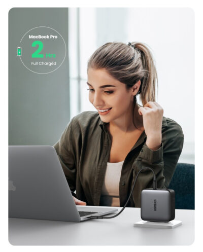 Củ sạc siêu nhanh UGREEN 100W CD226 Nexode GaN II cho máy tính, điện thoại - 4 cổng sạc - <ul> <li>Model: UGREEN 100W CD226 Nexode GaN II</li> <li class="irIKAp">Đầu vào: 100-240V～50/60Hz 2.3A</li> <li class="irIKAp">- USB-C1/C2：5V/3A 9V/3A 12V/3A 15V/3A 20V/5A 100W</li> <li class="irIKAp">- USB-C3: 5V/3A 9V/2.5A 12V/1.88A 22.5W</li> <li class="irIKAp">- USB-A: 4.5V/5A 5V /4.5A 5V/3A 9V/2A 12V/1.5A 22.5W</li> <li class="irIKAp">Công suất tối đa 100W</li> <li class="irIKAp">Giao thức sạc nhanh:</li> <li class="irIKAp">- Cổng USB C：PD3.0(PD2.0) /QC4+(QC4.0QC3.0QC2.0)/PPS /AFC/APPLE 5V2.4A/BC1.2</li> <li class="irIKAp">- Cổng USB A：SCP/QC3.0/ AFC/FCP/ 5V2.4A/BC1.2</li> <li class="irIKAp">Bảo vệ quá áp đầu vào; đầu ra quá dòng/quá áp/bảo vệ ngắn mạch</li> <li class="irIKAp">Nhiệt độ : 0~35℃</li> <li class="irIKAp">Nhiệt độ bảo quản-20~80℃</li> <li class="irIKAp">Vật liệu vỏ/chỉ số chống cháy: PC/UL94-V0</li> <li class="irIKAp">Cân nặng: 235±5g（Mỹ）/ 245±5g（EU)</li> <li class="irIKAp">Kích thước: (69*69*33)±0.5mm</li> </ul>