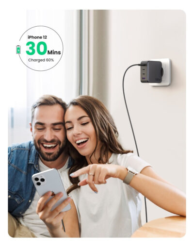 Củ sạc siêu nhanh UGREEN 100W CD226 Nexode GaN II cho máy tính, điện thoại - 4 cổng sạc - <ul> <li>Model: UGREEN 100W CD226 Nexode GaN II</li> <li class="irIKAp">Đầu vào: 100-240V～50/60Hz 2.3A</li> <li class="irIKAp">- USB-C1/C2：5V/3A 9V/3A 12V/3A 15V/3A 20V/5A 100W</li> <li class="irIKAp">- USB-C3: 5V/3A 9V/2.5A 12V/1.88A 22.5W</li> <li class="irIKAp">- USB-A: 4.5V/5A 5V /4.5A 5V/3A 9V/2A 12V/1.5A 22.5W</li> <li class="irIKAp">Công suất tối đa 100W</li> <li class="irIKAp">Giao thức sạc nhanh:</li> <li class="irIKAp">- Cổng USB C：PD3.0(PD2.0) /QC4+(QC4.0QC3.0QC2.0)/PPS /AFC/APPLE 5V2.4A/BC1.2</li> <li class="irIKAp">- Cổng USB A：SCP/QC3.0/ AFC/FCP/ 5V2.4A/BC1.2</li> <li class="irIKAp">Bảo vệ quá áp đầu vào; đầu ra quá dòng/quá áp/bảo vệ ngắn mạch</li> <li class="irIKAp">Nhiệt độ : 0~35℃</li> <li class="irIKAp">Nhiệt độ bảo quản-20~80℃</li> <li class="irIKAp">Vật liệu vỏ/chỉ số chống cháy: PC/UL94-V0</li> <li class="irIKAp">Cân nặng: 235±5g（Mỹ）/ 245±5g（EU)</li> <li class="irIKAp">Kích thước: (69*69*33)±0.5mm</li> </ul>