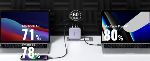 Củ sạc siêu nhanh UGREEN 140W CD289 Nexode GaN cho máy tính, điện thoại 3 cổng USB PD 3.1 QC 4.0 3.0 - Hình ảnh 10