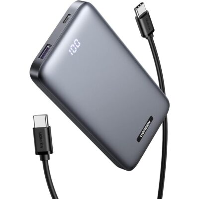 Ugreen PB198 - Pin sạc dự phòng Ugreen PD 20W+22.5W, 2 cổng USB-A & USB-C, 10000mAh, sạc nhanh 2 chiều - <ul> <li>Model: Ugreen PB198</li> <li>Tính năng: Sạc nhanh dự phòng di động 10000mAh</li> <li>Dung lượng định mức: 10000mAh điện áp 3.7V</li> <li>Dung lượng thực tế: 6250mAh điện áp 5V</li> <li>Chất liệu: PC + ABS</li> <li>Có LED báo dung lượng pin</li> <li>Loại Pin: Li-polymer (Pin ATL nhà máy Apple)</li> <li>Có Chip bảo vệ quá điện áp, quá dòng, quá nhiệt...</li> <li>Cổng USB-C: 5V/3A, 9V/2.22A, 12V/1.5A tối đa 20W (2 chiều)</li> <li>Cổng USB-A: 5V/3A, 9V/2A, 12V/1.5A, 4.5V/5A, 5V/4.5A tối đa 22.5W</li> <li>Đầu ra đồng thời 2 cổng: Tối đa 5V/2.4A</li> <li>Giao thức: SCP/QC3.0/PD3.0/PPS/FCP/APPLE 5V2.4A/SAMSUNG 5V2A/BC1.2.</li> <li>Màu: đen</li> <li>Trọng lượng: 242g</li> </ul>