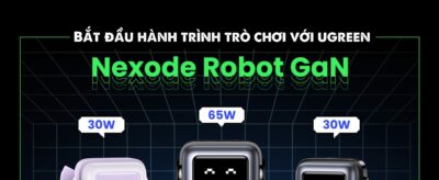 Củ sạc siêu nhanh UGREEN CD361 Nexode Robot GaN 65W, hiển thị LED, Công nghệ PD3.0/QC4.0/PPS - <ul> <li>Model: UGREEN CD361 Nexode Robot GaN 65W</li> <li>Cổng sạc ra: 2 x Type-C, 1 x USB-A</li> <li>Sạc tối đa 3 thiết bị</li> <li>Công suất sạc 65W</li> </ul>