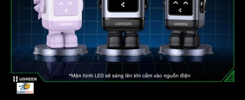 Củ sạc siêu nhanh UGREEN CD361 Nexode Robot GaN 65W, hiển thị LED, Công nghệ PD3.0/QC4.0/PPS - Hình ảnh 12