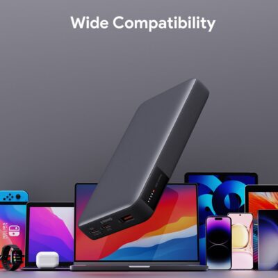 Aukey PB-Y42 - Pin sạc dự phòng Aukey Sprint X 20000mAh 30W hổ trợ sạc nhanh PD/QC 3.0 PPS/ sạc nhỏ giọt - <ul> <li class="irIKAp">Model: Aukey PB-Y42</li> <li class="irIKAp">Dung lượng: 20.000mAh/74Wh</li> <li class="irIKAp">Loại pin: Li-Polymer</li> <li class="irIKAp">Cổng USB: 2*USB-C + 1*USB-A</li> <li class="irIKAp">USB-1/2 (C) Đầu vào: 5V 3A / 9V 3A / 12V 2.5A / 15V 2A / 20V 1.5A (Tối đa 30W)</li> <li class="irIKAp">USB-1/2 (C) Đầu ra: 5V 3A /9V 3A / 12V 2.5A / 15V 2A / 20V 1.5A (Tối đa 30W) / 3.3-11V 3A (PPS)</li> <li class="irIKAp">Đầu ra USB-3 (A): 5V 3A / 9V 2A / 12V 1.5A / 4.5V 5A / 5V 4.5A (22.5W)</li> <li class="irIKAp">Đầu ra USB-1 (C) + USB-2 (C) / 3(A): 22,5W</li> <li class="irIKAp">Kích thước: 146*74*23mm</li> <li class="irIKAp">Trọng lượng: 378g</li> </ul>