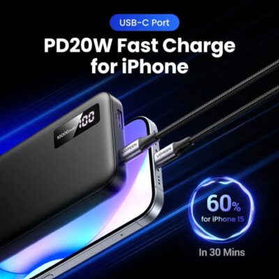 Pin sạc dự phòng 10000mAh Ugreen Slim PB311-25742 | Sạc nhanh 2 chiều | 22,5W PD 3.0 LED hiển thị - <ul> <li><span style="font-size: 100%;">Model: Ugreen Slim PB311-25742</span></li> <li class="QN2lPu">Màn hình kỹ thuật số</li> <li class="QN2lPu">Hỗ trợ PD 3.1、PD3.0、PPS 2.0、QC 3.0、AFC、FCP、SCP......</li> <li class="QN2lPu">USB-C1 Đầu vào: 5V ⎓3A/9V⎓3A/12V⎓3A/15V⎓3A/20V⎓3.25A 65W Max</li> <li class="QN2lPu">USB-C1 Đầu ra: 5V⎓3A/9V⎓3A/12V⎓3A/15V⎓3A/20V⎓5A 100W Max</li> <li class="QN2lPu">USB -C2 Đầu ra: 5V⎓3A/9V⎓3A/12V⎓2.5A Tối đa 30W</li> <li class="QN2lPu">Đầu ra USB-A: 10V⎓2.25A/5V⎓3A/9V⎓2A/12V⎓1.5A Tối đa 22.5W</li> <li class="QN2lPu">Tổng đầu ra: 5V⎓ 6A/9V⎓6A/12V⎓5.5A/15V⎓3A/20V⎓5A Tối đa 100W</li> <li class="QN2lPu">Dung lượng cell: 20000mAh</li> <li class="QN2lPu">Dung lượng định mức: 11300mAh (TYP 5V 6A)</li> <li class="QN2lPu">Năng lượng định mức: 72Wh (14.4V 5000mAh)</li> <li class="QN2lPu">Điện áp giới hạn sạc pin : 4.25V</li> <li class="QN2lPu">Thời gian sạc: Khoảng 2 giờ (với bộ sạc PD 65W)</li> <li class="QN2lPu">Kích thước: L139×W80.8×H26.7(mm)/L5.5.3×W3.2×H1.1(in)</li> <li class="QN2lPu">Loại pin : Pin Lithium-ion</li> </ul>