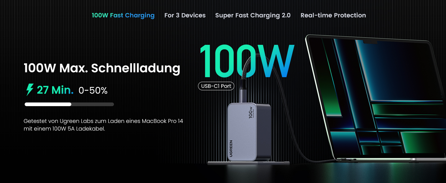 Bộ sạc nhanh Ugreen NexodeGaN Pro 100W X757 - 25873 | Sạc nhanh đồng thời 3 Cổng | Samsung PPS 45W PD 100W - <ul> <li><span style="font-size: 100%;">Model: Ugreen NexodeGaN Pro 100W X757 - 25873</span></li> <li class="QN2lPu">Tổng số cổng: USB 2x USB-C & 1x USB-A</li> <li class="QN2lPu">Đầu vào: 100-240V～50/60Hz 1.8A Max</li> <li class="QN2lPu">Tổng công suất 100W</li> <li class="QN2lPu">Chia cổng sạc <ul> <li class="QN2lPu">USB-C1: PD3.0、PPS、QC4+、QC3.0、QC2.0、SCP(10V2.25A)、FCP、AFC、APPLE 5V2.4A、Samsung 5V2A、BC1.2</li> <li class="QN2lPu">USB-C2 : PD3.0、PPS、QC4+、QC3.0、QC2.0、SCP(10V2.25A)、FCP、AFC、APPLE 5V2.4A、Samsung 5V2A、BC1.2</li> <li class="QN2lPu">USB-A: QC3.0, SCP(10V2.25A), FCP, AFC, APPLE 5V2.4A, Samsung 5V2A,BC1.2</li> </ul> </li> <li class="QN2lPu">Kích thước 71 × 43 × 33 mm</li> </ul>