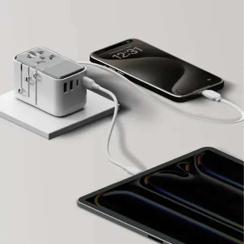 Bộ sạc du lịch MOMAX UA21UKW 4 cổng 1-World+ Flow có cáp USB-C tích hợp 35W - Hình ảnh 6