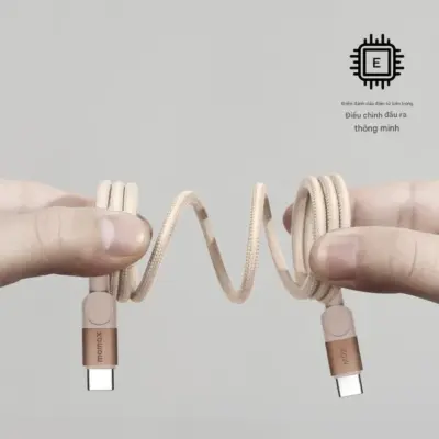 Cáp từ tính MOMAX DC60 Mag.Link USB-C sang USB-C 60W 1m - Trải nghiệm sạc thế hệ mới đầy tiện lợi với <strong>Cáp từ tính MOMAX DC60 Mag.Link USB-C sang USB-C 60W 1m</strong>. Công nghệ từ tính Mag.Link độc đáo cho phép kết nối và ngắt kết nối nhanh chóng chỉ bằng một lực hút nhẹ, bảo vệ cổng sạc thiết bị khỏi hư hại. Sợi cáp <strong>MOMAX DC60</strong> hỗ trợ công suất sạc nhanh 60W Power Delivery, lý tưởng để nạp năng lượng hiệu quả cho laptop mỏng nhẹ, máy tính bảng và điện thoại. Sợi cáp USB-C sang USB-C dài 1m bền bỉ và tiện dụng. An toàn, hiệu quả và cực kỳ phong cách, <strong>MOMAX DC60</strong> là phụ kiện không thể thiếu cho cuộc sống hiện đại. Nâng cấp trải nghiệm sạc của bạn với <strong>MOMAX DC60</strong> ngay hôm nay!