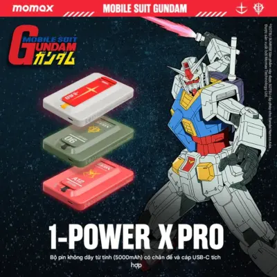 Pin dự phòng không dây từ tính MOMAX IP131 Power X Pro 5000mAh có cáp USB-C tích hợp - Phiên bản giới hạn