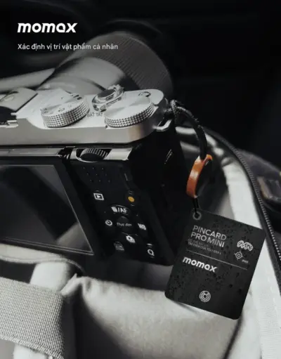 Thiết Bị Định Vị MOMAX BR8 PinCard Pro Mini Có Thể Sạc Lại - Đừng bao giờ lo lắng về việc thất lạc ví, hành lý hay bất kỳ vật dụng quan trọng nào nữa! <strong>Thiết Bị Định Vị MOMAX BR8</strong> PinCard Pro Mini mang đến giải pháp tìm kiếm thông minh, siêu mỏng chỉ bằng chiếc thẻ ngân hàng, dễ dàng cất gọn. Nổi bật với khả năng sạc lại tiện lợi, loại bỏ rắc rối thay pin. Tương thích với mạng lưới tìm kiếm rộng khắp (thường là Find My của Apple). Chỉ với <strong>MOMAX BR8</strong>, bạn có thể nhanh chóng xác định vị trí đồ vật bị mất ngay trên điện thoại. Thiết kế bền bỉ, di động, <strong>MOMAX BR8</strong> là người bạn đồng hành đáng tin cậy, giúp bạn quản lý đồ đạc một cách hiệu quả và an tâm.