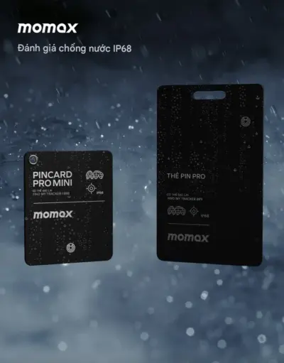 Thiết Bị Định Vị MOMAX BR8 PinCard Pro Mini Có Thể Sạc Lại - Đừng bao giờ lo lắng về việc thất lạc ví, hành lý hay bất kỳ vật dụng quan trọng nào nữa! <strong>Thiết Bị Định Vị MOMAX BR8</strong> PinCard Pro Mini mang đến giải pháp tìm kiếm thông minh, siêu mỏng chỉ bằng chiếc thẻ ngân hàng, dễ dàng cất gọn. Nổi bật với khả năng sạc lại tiện lợi, loại bỏ rắc rối thay pin. Tương thích với mạng lưới tìm kiếm rộng khắp (thường là Find My của Apple). Chỉ với <strong>MOMAX BR8</strong>, bạn có thể nhanh chóng xác định vị trí đồ vật bị mất ngay trên điện thoại. Thiết kế bền bỉ, di động, <strong>MOMAX BR8</strong> là người bạn đồng hành đáng tin cậy, giúp bạn quản lý đồ đạc một cách hiệu quả và an tâm.