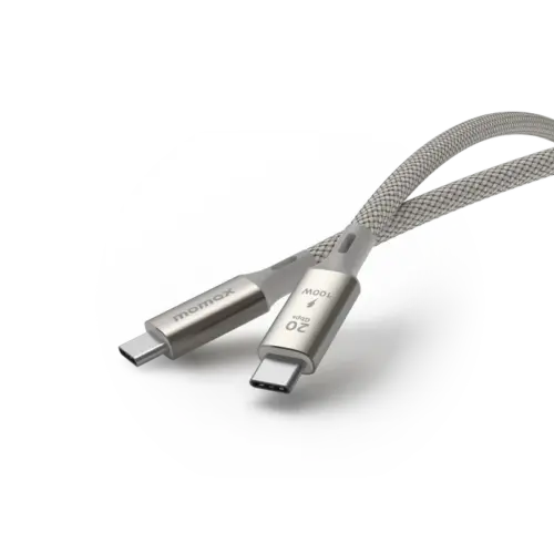 Cáp sạc bện nylon MOMAX DC31 Elite USB-C sang USB-C 100W USB 3.2 Gen 2x2 - Hình ảnh 3