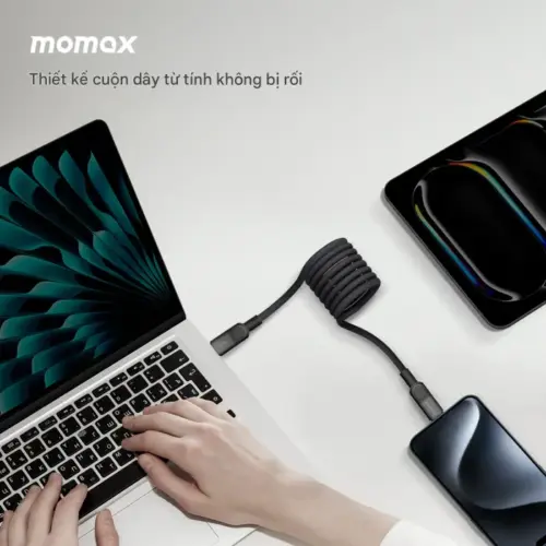 Cáp từ tính MOMAX DC60 Mag.Link USB-C sang USB-C 60W 1m - Hình ảnh 10