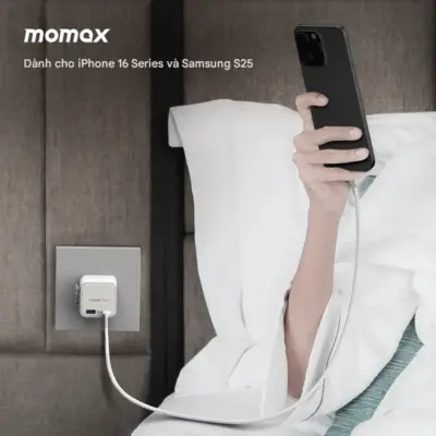 Bộ sạc du lịch MOMAX UA29 GaN 2 cổng USB-A và USB-C 20W 1-World² - Đừng để khác biệt về ổ cắm làm gián đoạn những chuyến phiêu lưu của bạn! <strong>Bộ sạc du lịch MOMAX UA29 GaN 2 cổng USB-A và USB-C 20W 1-World²</strong> là người bạn đồng hành hoàn hảo cho mọi điểm đến. Với khả năng tương thích hơn 200 quốc gia nhờ các chân cắm tích hợp thông minh, bộ sạc <strong>MOMAX UA29</strong> mang đến tổng công suất 20W đáng tin cậy nhờ công nghệ GaN tiên tiến. Với 2 cổng sạc (1 USB-C PD & 1 USB-A QC), bạn có thể nạp năng lượng cho điện thoại, máy tính bảng cùng lúc. Nhỏ gọn, an toàn và cực kỳ đa năng. <strong>MOMAX UA29</strong> - Giải pháp năng lượng thiết yếu cho mọi hành trình, giữ thiết bị của bạn luôn sẵn sàng hoạt động ở bất kỳ đâu trên thế giới.