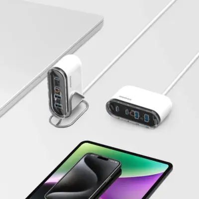 Bộ sạc MOMAX UM53W GaN 4 cổng Charge Flow 80W - Sạc nhanh mọi thiết bị của bạn với <strong>Bộ sạc MOMAX UM53W GaN 4 cổng Charge Flow 80W</strong>, một trạm sạc nhỏ gọn đầy sức mạnh. Công nghệ GaN tiên tiến giúp bộ sạc <strong>MOMAX UM53W</strong> cực kỳ nhỏ gọn dù mang tổng công suất lên tới 80W. Với 4 cổng sạc đa năng (thường USB-C PD & USB-A QC), bạn có thể nạp năng lượng đồng thời cho laptop mỏng nhẹ, điện thoại, máy tính bảng và nhiều phụ kiện khác. An toàn, hiệu quả và tối ưu hóa không gian. <strong>MOMAX UM53W</strong> là giải pháp năng lượng hoàn hảo cho gia đình, văn phòng hoặc du lịch.