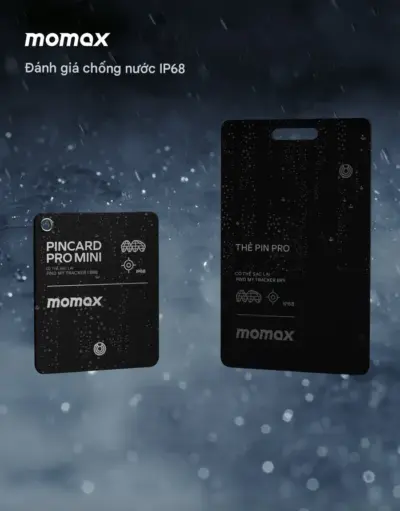Thiết Bị Định Vị MOMAX BR9 PinCard Pro Có Thể Sạc Lại - Giữ những vật dụng quan trọng nhất luôn trong tầm kiểm soát với <strong>Thiết Bị Định Vị MOMAX BR9</strong> PinCard Pro. Với thiết kế siêu mỏng dạng thẻ, <strong>MOMAX BR9</strong> dễ dàng bỏ vừa ví tiền, khe đựng thẻ trong túi xách hay gắn vào bất kỳ vật dụng giá trị nào bạn muốn theo dõi. Công nghệ định vị tiên tiến giúp bạn tìm thấy đồ đạc bị thất lạc một cách nhanh chóng. Đặc biệt, <strong>MOMAX BR9</strong> sử dụng pin sạc lại, tiện lợi và thân thiện với môi trường. An tâm di chuyển mà không lo mất mát với giải pháp định vị thông minh <strong>MOMAX BR9</strong>.