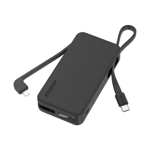 Pin dự phòng MOMAX IP138MFI Power Vital+ 10000mAh tích hợp cáp USB-C và Lightning