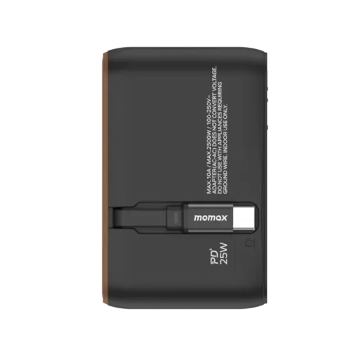 Bộ sạc du lịch MOMAX UA20UK 3 cổng 1-World+ Cáp USB-C tích hợp 25W - Hình ảnh 24