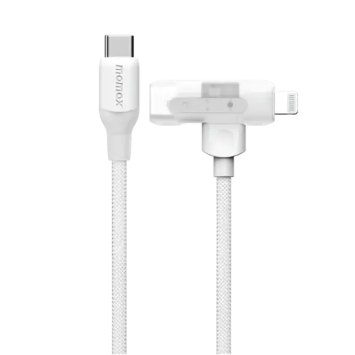 Cáp sạc bện nylon MOMAX DL56 1-Link Flow Duo USB-C sang USB-C & Lightning 60W 1,5m - Hình ảnh 8